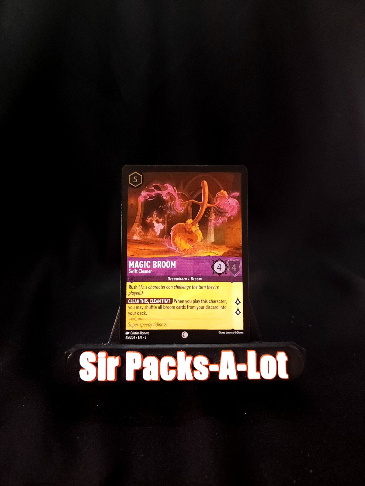 Disney Lorcana: Into The Inklands - Magic Broom - 45/204 (Foil) MINT