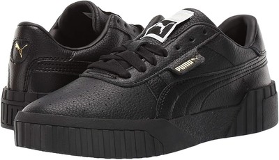 puma black cali leather trainers