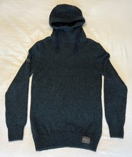Superdry Men's Stealth SD Knit Hoodie – Size XL - Dark Indigo Twist - 17