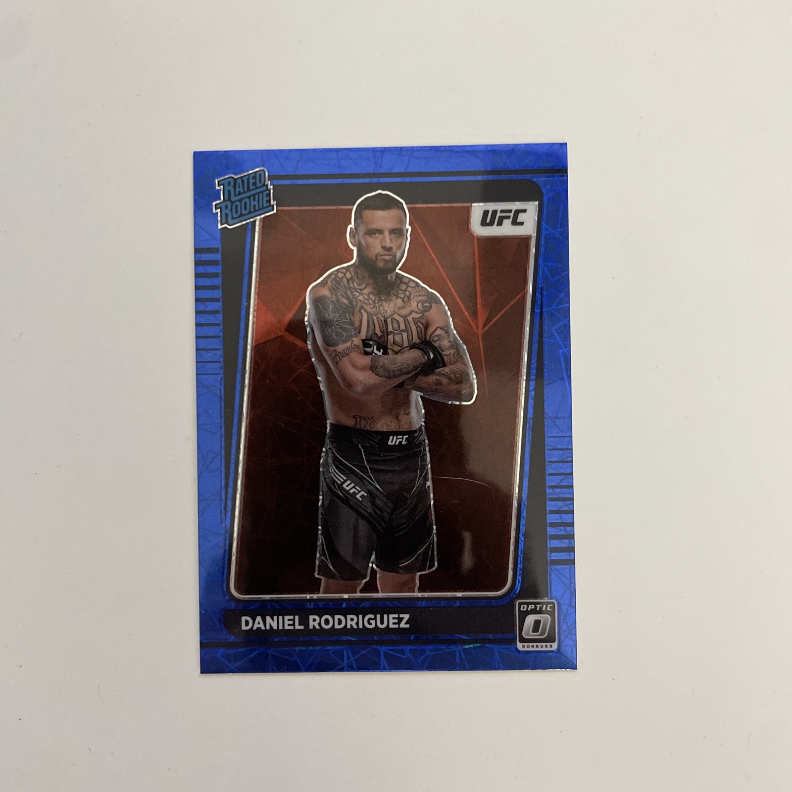 2022 Donruss Optic UFC Daniel Rodriguez #109 RC Blue Velocity PrizmUFC