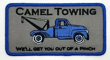Camel Towing Wrecker Service Adult Humorous Funny Vintage Style Patch Cap Hat