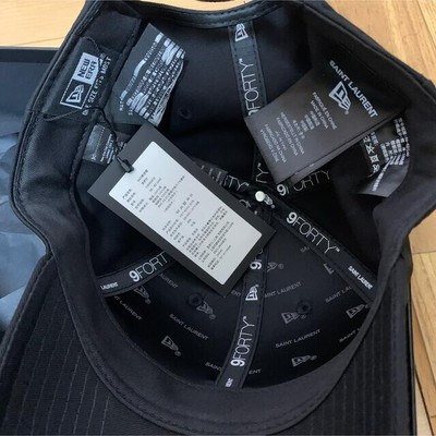 YSL Saint Laurent New Era Collaboration Cap Black 9FORTY Italy