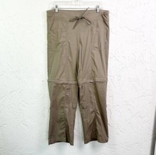 Y2K Early 2000s Beige Convertible Cargo Pants Size Medium