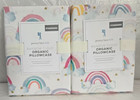 Pottery Barn Kids Rainbow Cloud Organic Standard 2-Pillowcase 30"x20" Multicolor