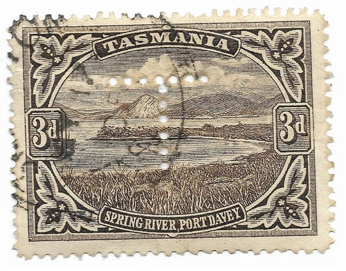 Tasmania 1900 - SG 233 Perforated T - Delivery €0 from 5 bundled lots