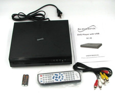 SUPERSONIC SC-25 Standard-Definition DVD Player with USB Inputs