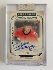 2018-19 Upper Deck Clear Cut Embedded Endorsements #EERJV Juuso Valimaki 16/99