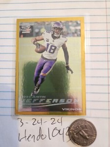 2023 Panini Zenith Football Gold Justin Jefferson #17