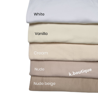 Neu Super Stretch Premium Qualität Dick Uni Jersey Hijab Schal Kopftuch