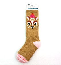 Old Navy Baby Girl Size 2T-3T Graphic Cozy Crew Socks 1 Pair