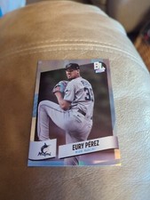 Eury Perez 2024 Topps Big League Uncommon Rainbow Foil #213 Miami Marlins
