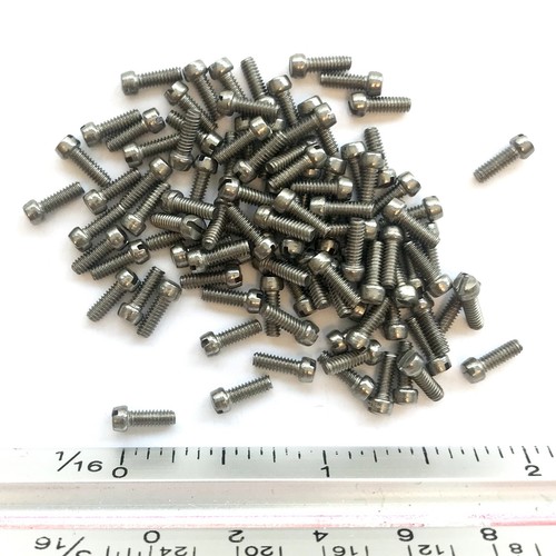 (PKG of 100) 2-56 x 1/4" Machine Screw, Slotted Fillister Head, Stainless Steel - Picture 1 of 2