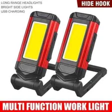 COB Work Light USB Rechargeable LED Flashlight Portable Lantern Camping Lights