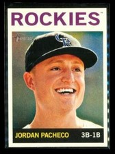 2013 TOPPS HERITAGE Baseball Trading Card #245 JORDAN PACHECO Colorado Rockies