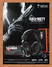 Call Of Duty Black Ops II Xbox 360 Original 2013 Ad - Turtle Beach Promo