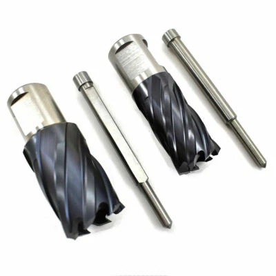 TIMCO ADDAX M2 HSS ELECTRO MAGNETIC BROACH CUTTER 30mm & 50mm DEPTH + PILOT PIN