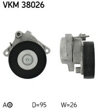 SKF Tensioner Pulley for Mercedes Benz CLK320 3.2 June 1998 to October 2003