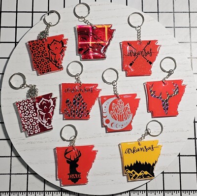 Arkansas Keychain Acrylic Resin, Price Per Keychain