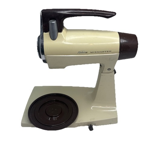Vintage 1970's Beige Sunbeam Mixmaster 12 Speed Stand Mixer Works Great 2 Bowl - Picture 6 of 9