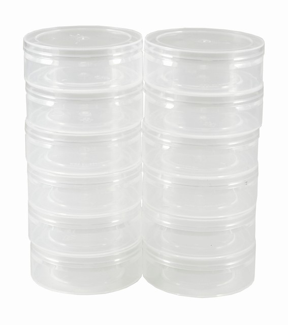 clear round plastic containers with lids