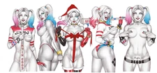 Harley Quinn Sexy HQ Waterproof 5PC Sticker Decal