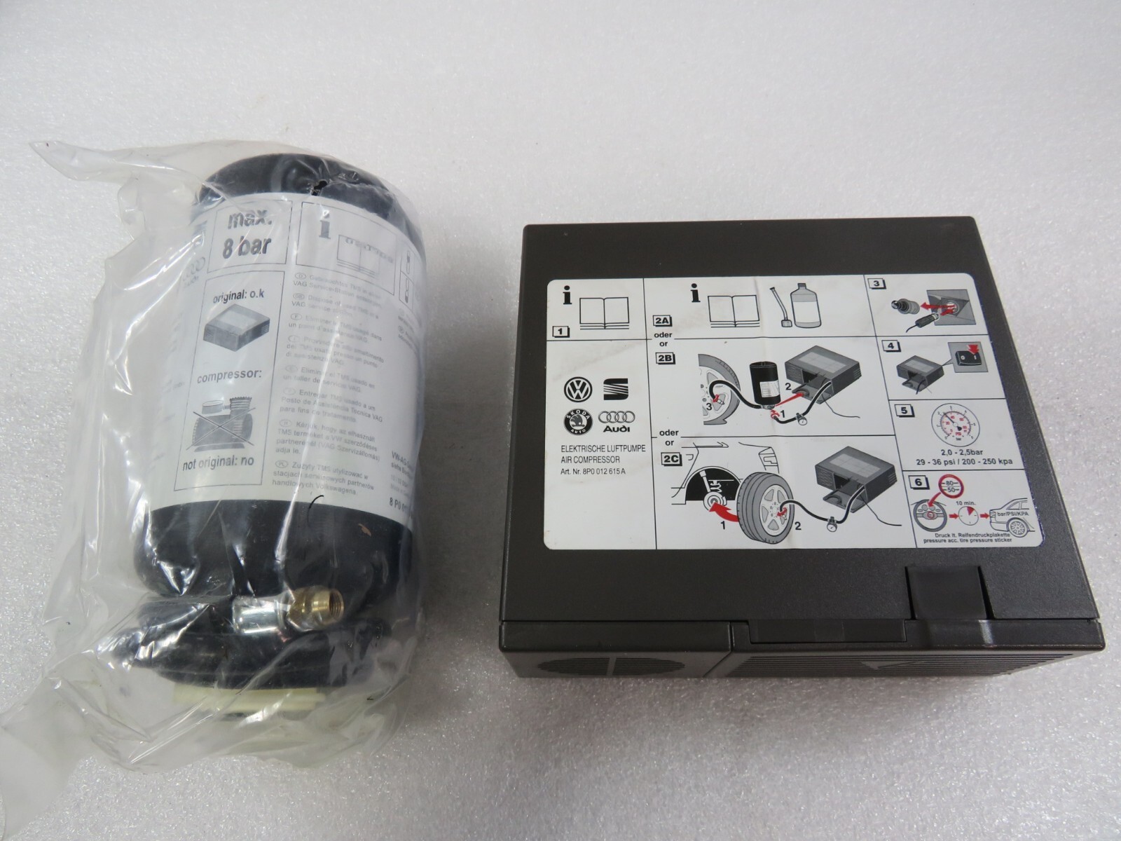 Lamborghini Gallardo, Compressor Kit W/Bag, Used, P/N 8P0012615A