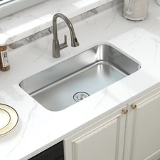 32" Undermount Kitchen Sink Single Bowl 304 Stainless Steel Kitchen Sink