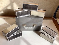 Vintage Metal Storage Box  7 Slide Magazine Trays for 2  x 2  Slides