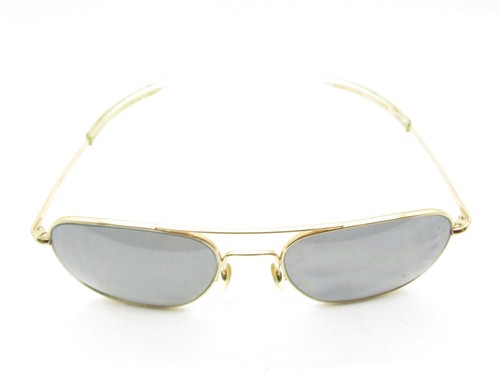 AMERICAN OPTICAL ORIGINAL PILOT AVIATOR GOLD EYEGLASSES FRAMES 57-20-140 117363 - Picture 9 of 11
