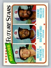 1980 Topps Braves Future Stars Bruce Benedict Bradford Eddie Miller RC #675