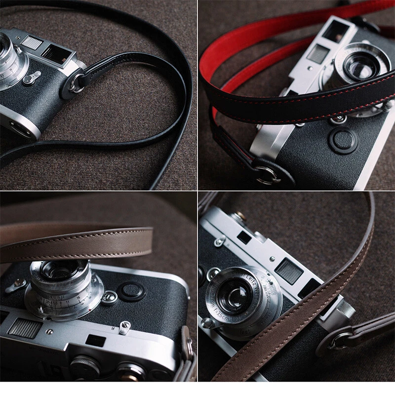 Hole Type Genuine Leather Camera Strap Leica M3 M6 M9 M10 Fuji Sony Nikon Canon - Image 3 of 4