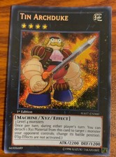 2013 Yu Gi Oh Hidden Arsenal 7 1st Edition Holo Tin Archduke HA07-EN060 Used