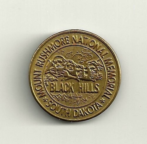 MEDALLA CUEVA MONUMENTO NACIONAL MONTE RUSHMORE KEYSTONE SOUTH DAKOTA BLACK HILLS SD - Imagen 1 de 2