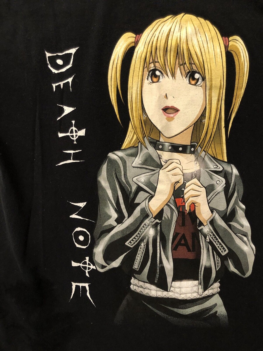 DEATH NOTE Misa Misa Official Anime T-shirt Black Size S | eBay