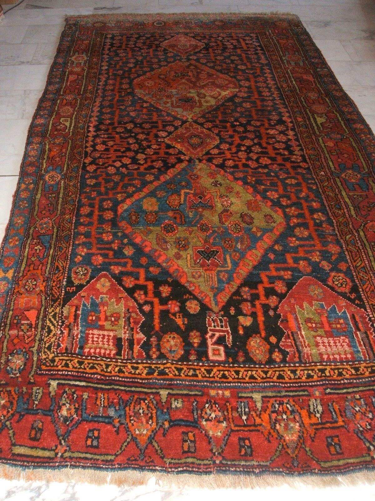 Handtücher Im Persischen Teppich-Design - 2er Set, 36,5x72 Cm - Boho Style Für Bad & Spa