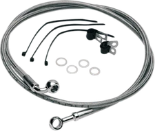 Drag Specialties Standard Length Front Stainless Steel Brake Line Kit #1204-2740