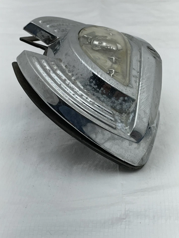 Mercury 1949 1950 Tapa de maletero Bloqueo Manija Ornamento Borde cromado Moldura Hot Rat Rod Foto 3 de 4