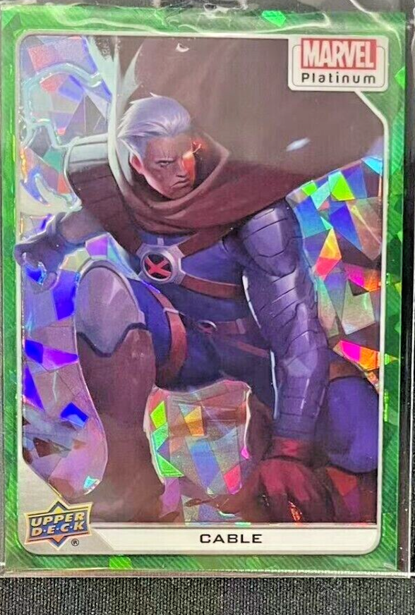 2023 Upper Deck Marvel Platinum CABLE GREEN CRACKLE #79 33/99 | eBay