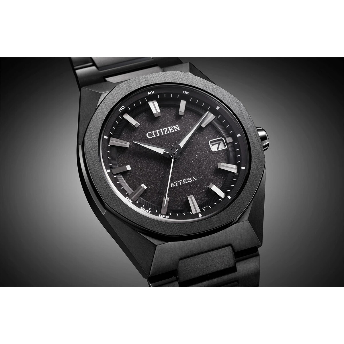 Citizen Attesa CB3045-61E ACT Line Eco-Drive Black Titanium Radio