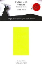 Dead Design 1/48 MCDONNELL F-101 A/C VOODOO CANOPY PAINT MASK Kitty Hawk