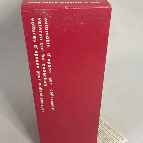 Rio 1931 Rolls Royce Phantom II Red Made in Italy 1:43 Scale NIB #39 - Picture 7 of 7