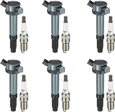 6 Ignition Coils Pack UF486 and Spark Plug For 2006-2009 Mercury Milan 3.0L V6