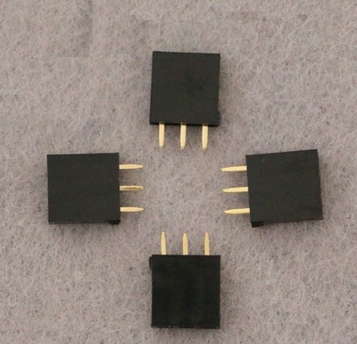 10PCS New Single Row 1x3 pins 2.54mm Female Header Straight Connector NEW