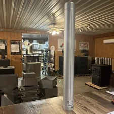 VP-0336 3”x36” long Ventis Pellet Vent Pipe unpainted