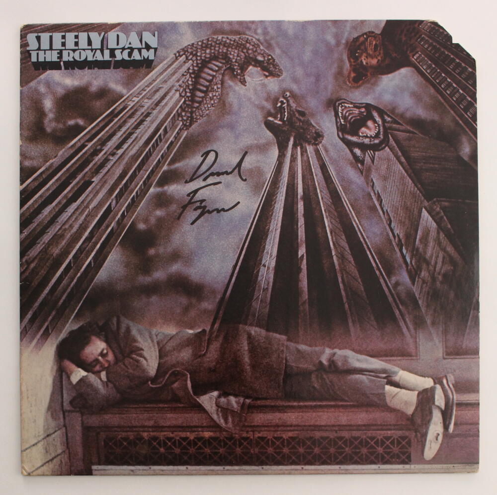 DONALD FAGEN SIGNED AUTOGRAPH ALBUM VINYL RECORD - STEELY
