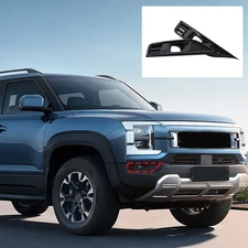 Glossy Piano Black ABS Front Fog Light Trim Cover For BYD Shark 2024+