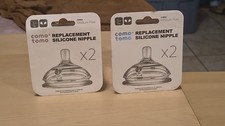 Como Tomo Replacement Medium Flow Silicone Nipple 2 x2 0-3 Months/ 3 months