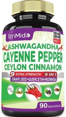 Cayenne & Herbs Advanced Formula - 90 Caps for Cardiovascular & Digestive Health
