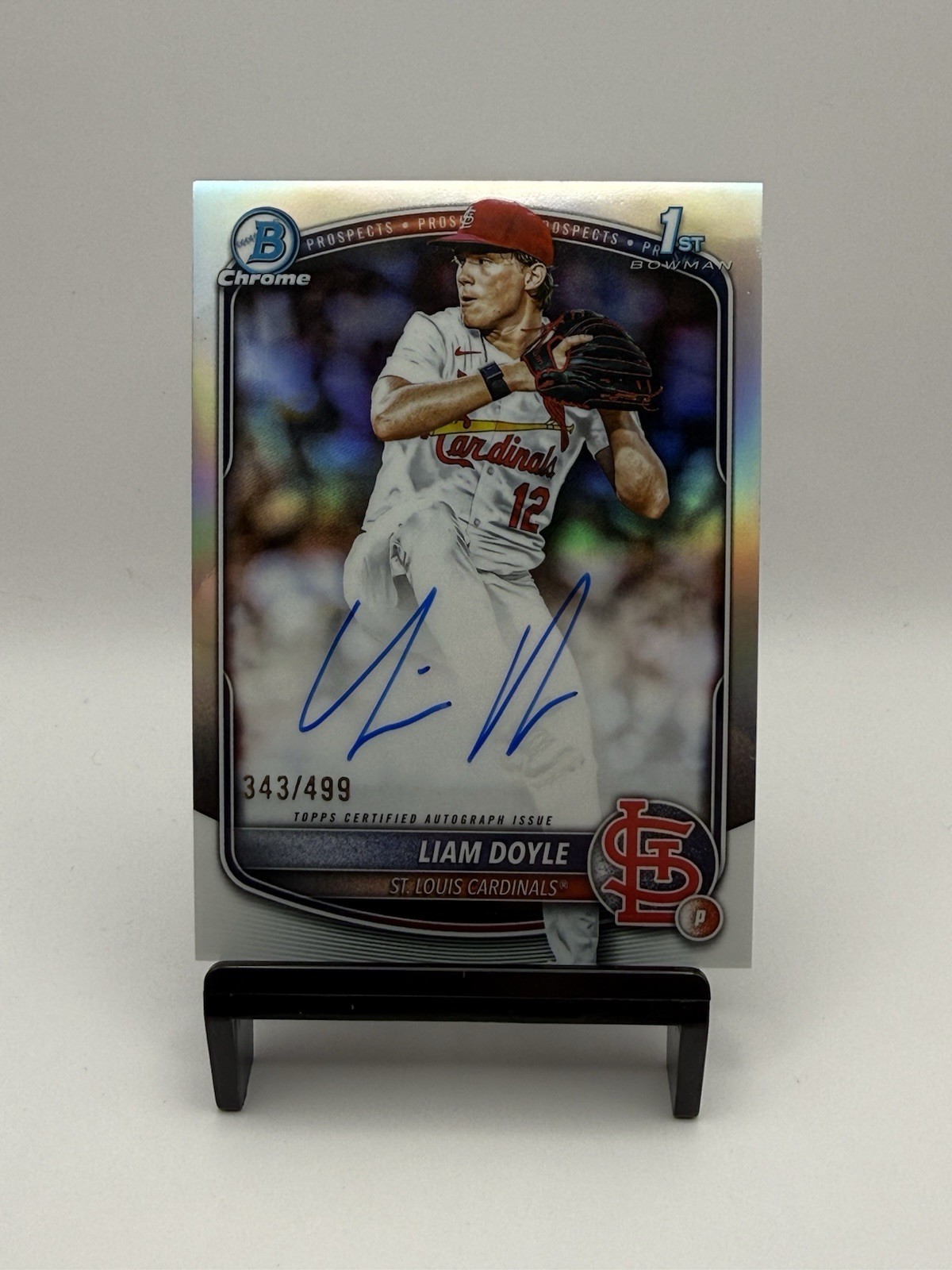 2025 Bowman Draft Liam Doyle - 1st Chrome Prospect Auto Refractor /499