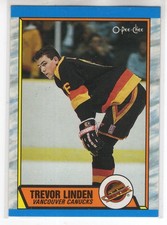 89/90 OPC O-PEE-CHEE TREVOR LINDEN RC ROOKIE CARD #89 NM-MINT. rookie card picture